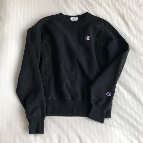 CHAMPION UO REVERSE WEAVE BLACK SWEATSHIRT CREWNECK - Picture 2 of 6